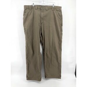 Carhartt B151 Brown Carpenter Work Pants Dungaree Fit Canvas Mens 44x32 Utility
